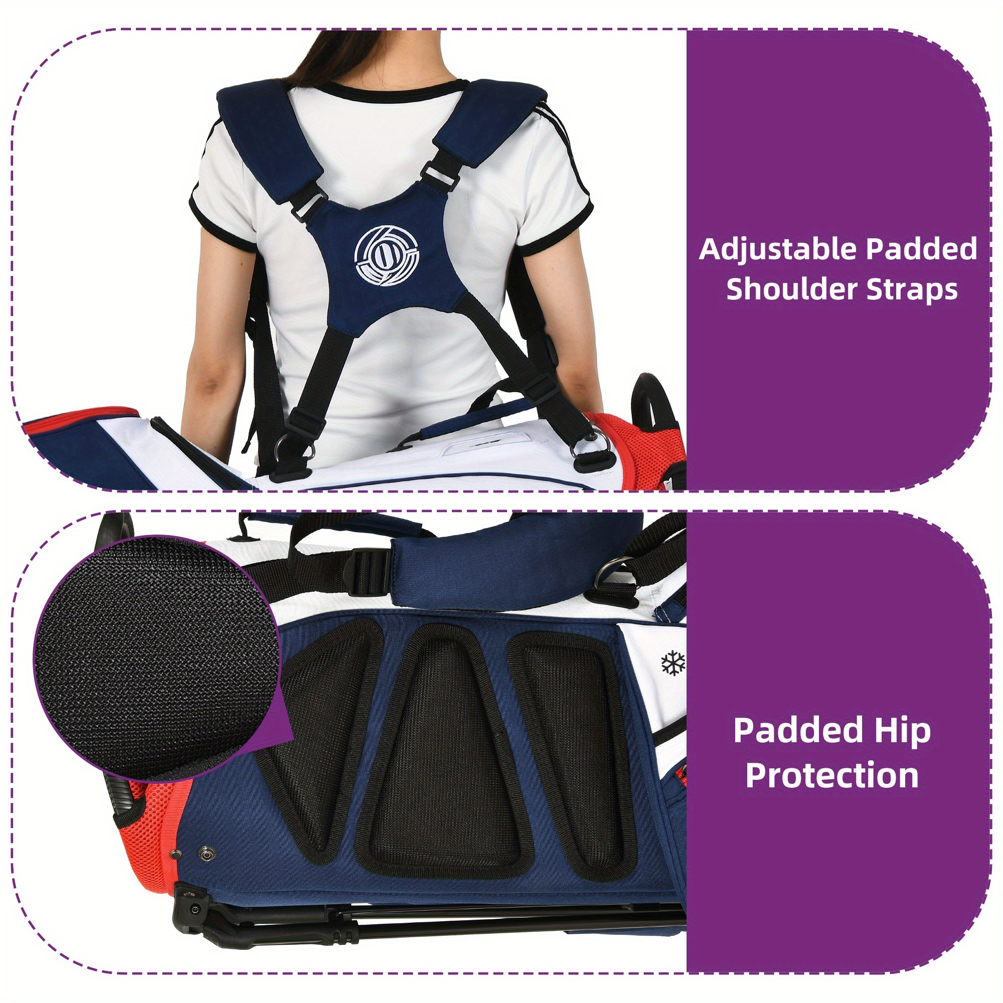 Shop source 14 Way Golf Bag with Stand, Lightweight Golf Stand Bag for Men Women - Image 2