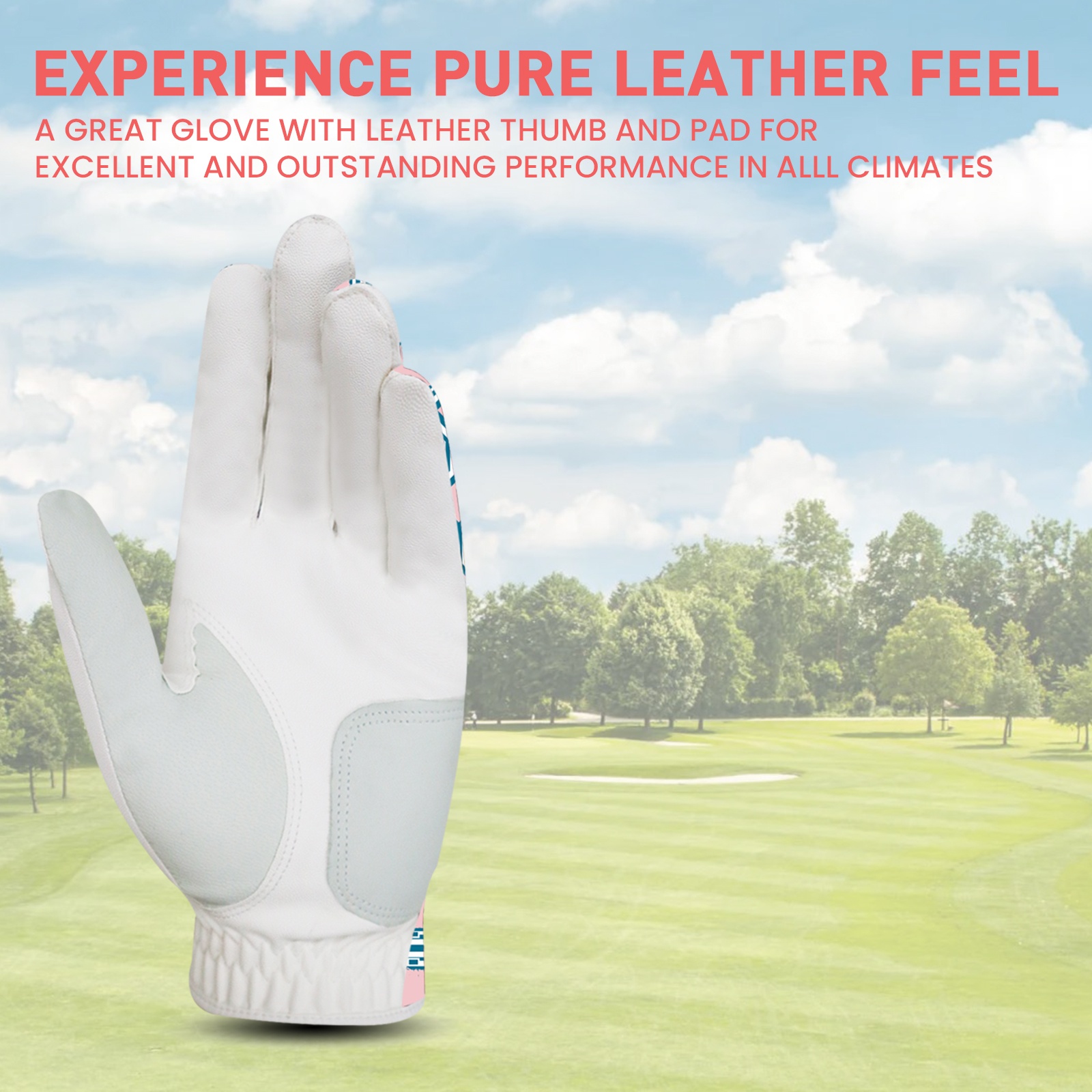 FINGER TEN Golf Gloves Women Left Hand with Ball Marker - Image 9