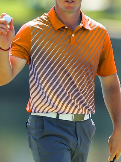 Men'S Casual Sports Style Golf Polo Shirt, Suitable For Wearing In Various Ball Games