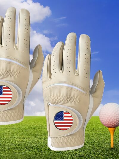 2-Pack Men's Golf Gloves for Left and Right Hands