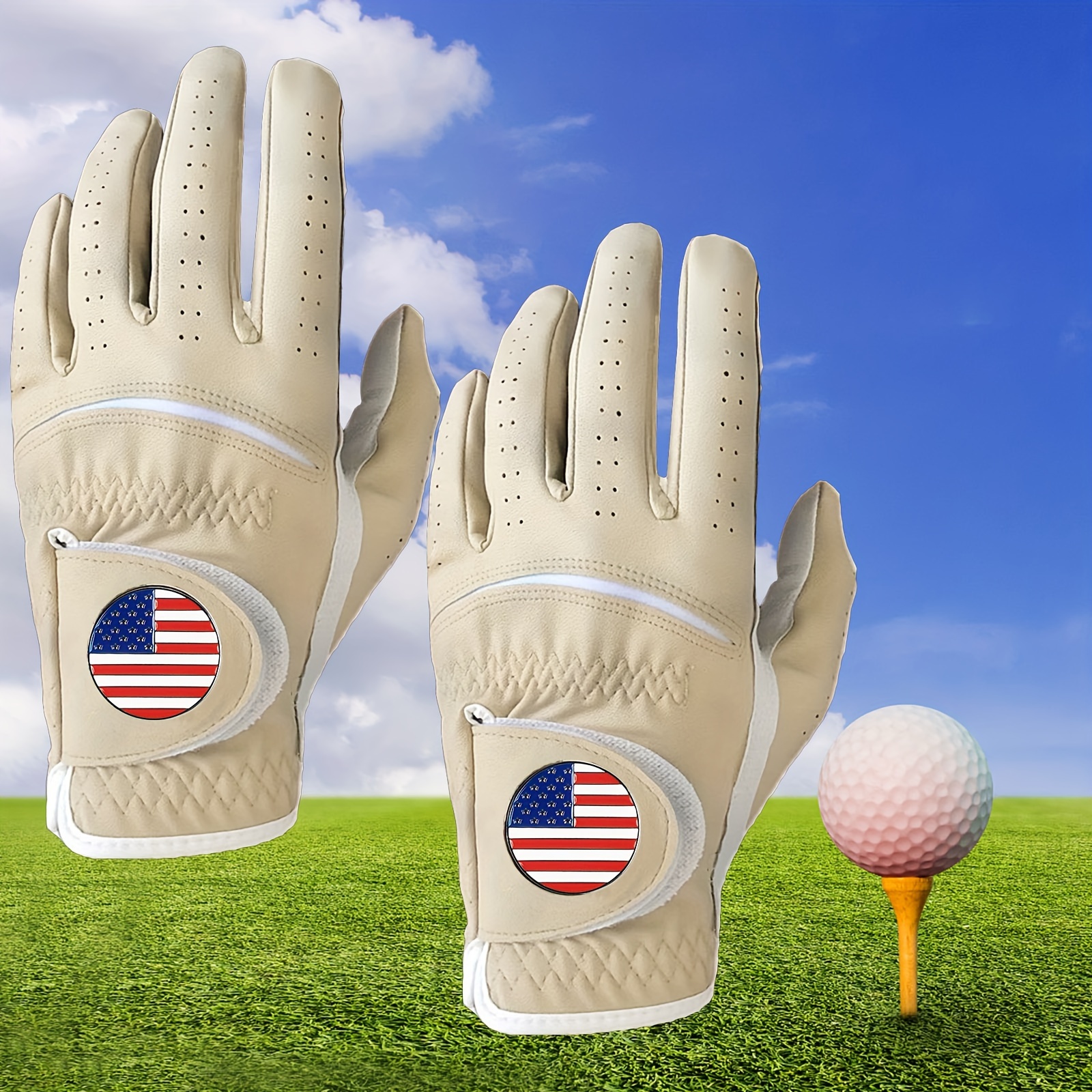 2-Pack Men's Golf Gloves for Left and Right Hands