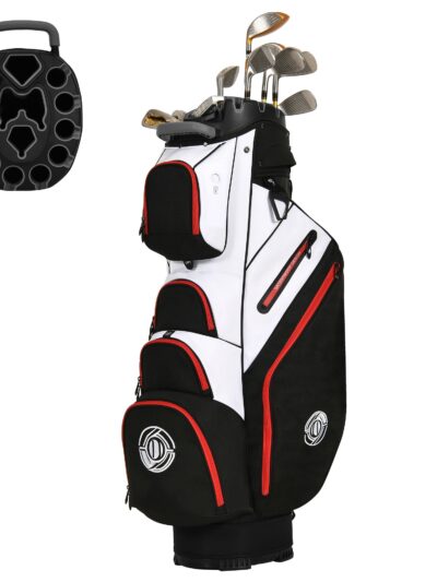 Multi-functional Golf Cart Bag With 14-Way Full-Length Dividers