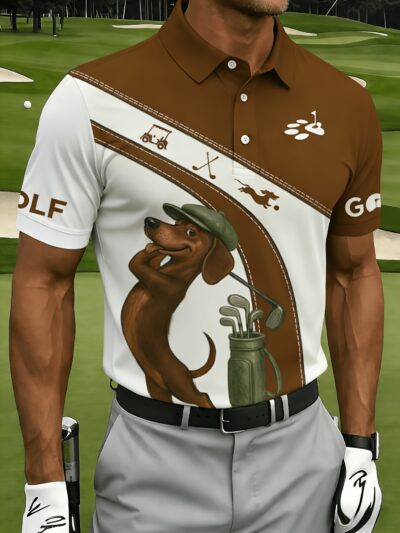 Men's Breathable Short-Sleeve Shirt with Collar