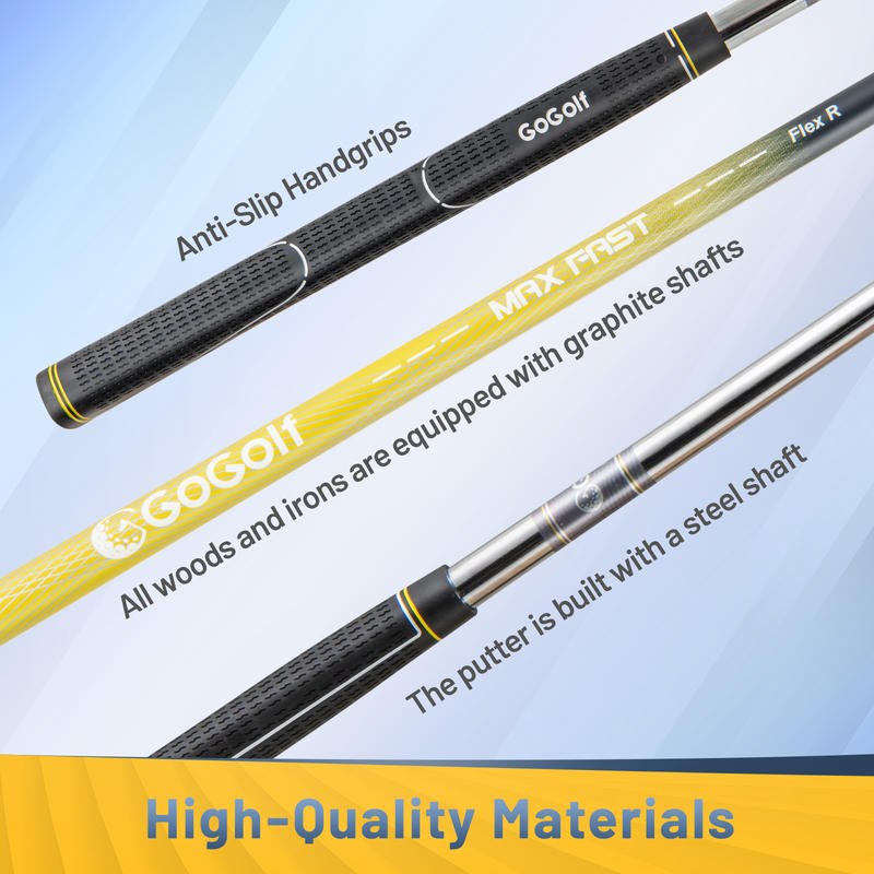 Men's Complete Golf Clubs And Set | Right Handed-Yellow - Image 8