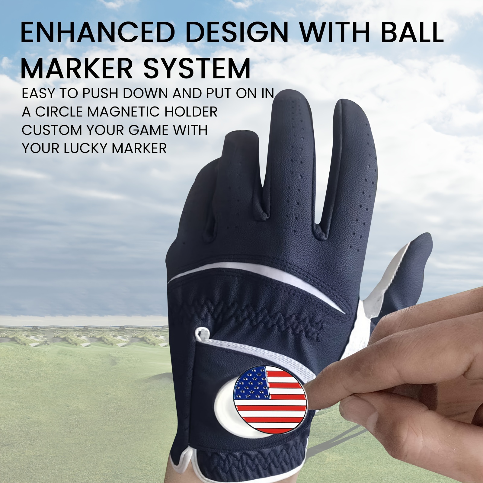 2-Pack Men's Golf Gloves for Left and Right Hands - Image 8