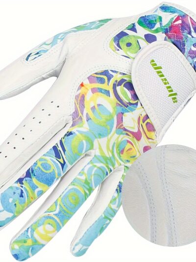 1 Pair Women's Golf Gloves | Soft and Breathable PU Material