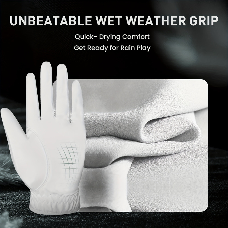 Finger Ten Golf Gloves Men Value 3 Pack Left Hand Right Handed Golfer - Image 3