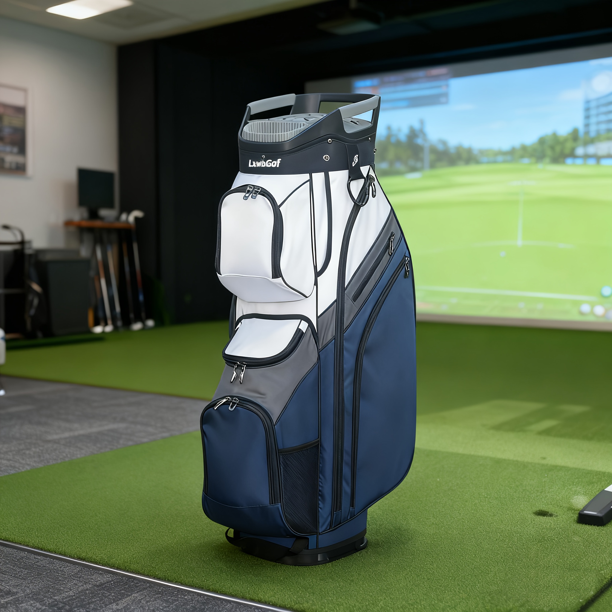 Livsingolf 15-Way Divider Lightweight Silent Stand Bag with Handle, Unisex - Image 8