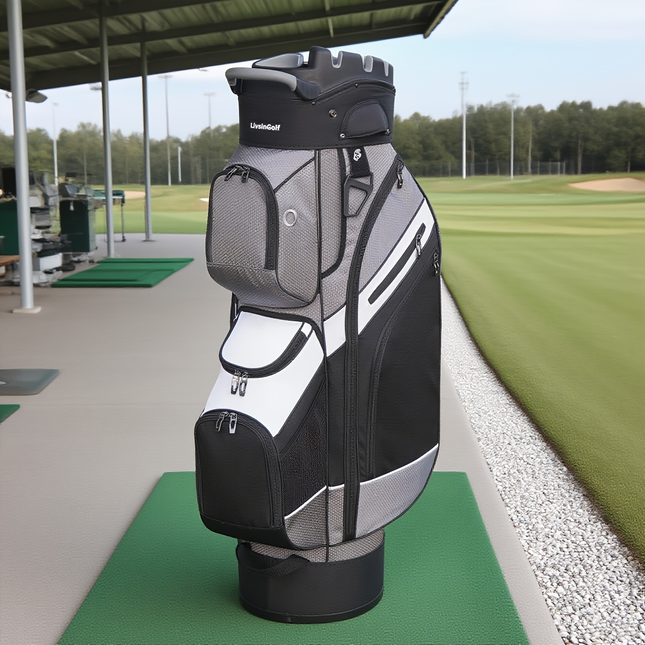 LivsinGolf Golf Cart Bag: 14-Way Molded Top, Multi-Handle Portable Design, A Must-Have On The Course - Image 8
