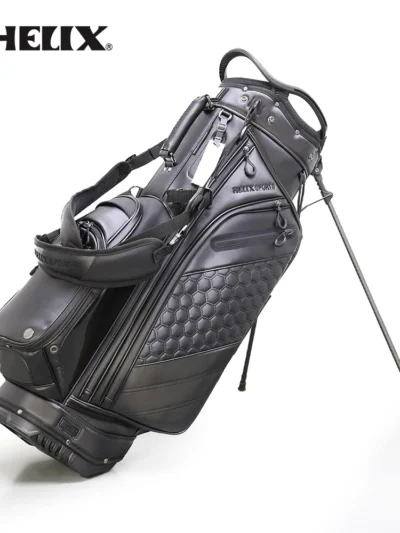 HELIX Lightweight 14 Way Full Length Dividers PU Leather Golf Stand Bag for Men Easy to Clean