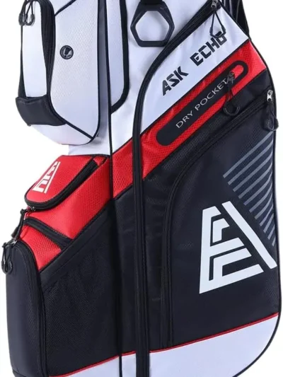 T-Lock Golf Cart Bag with 14 Way Organizer Divider Top