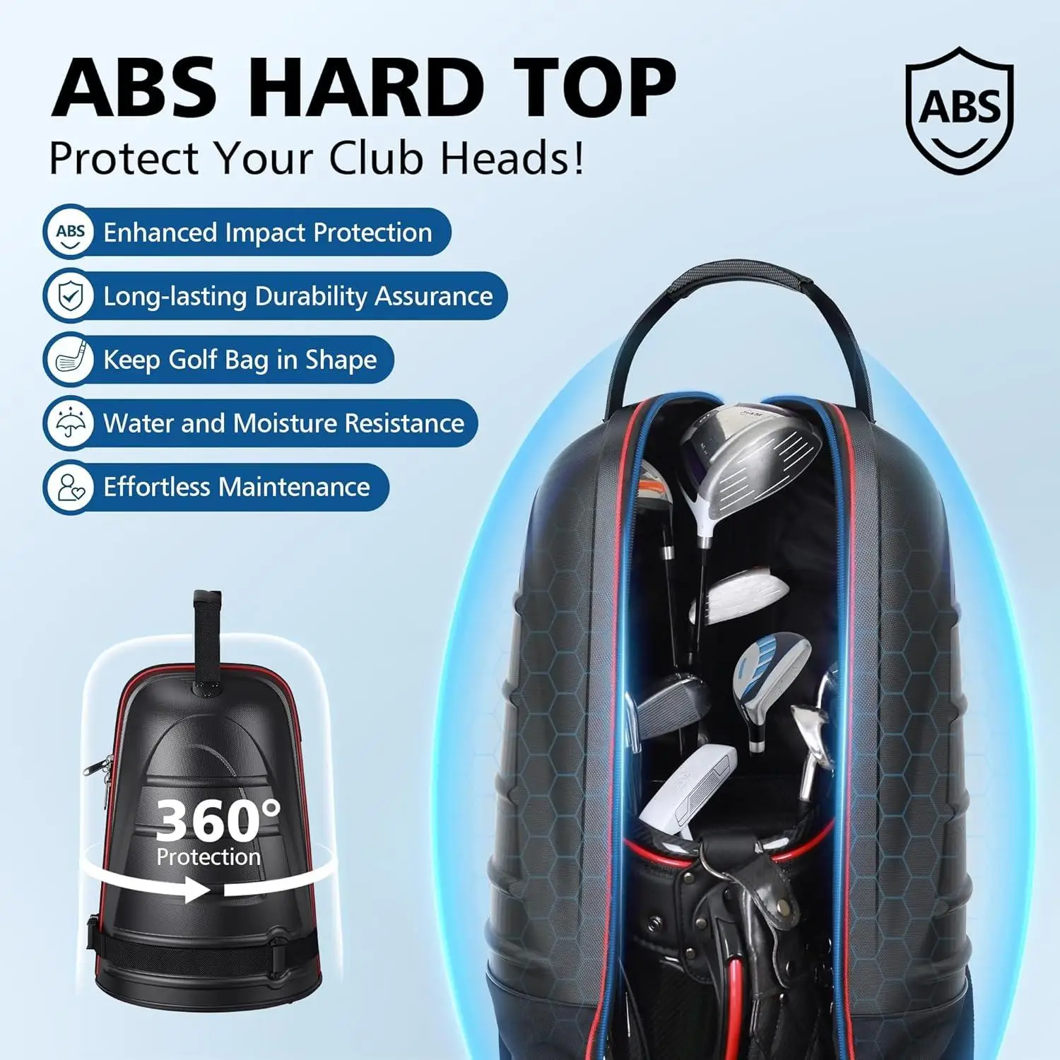 Golf Travel Bags for Airlines with Wheels - Image 2
