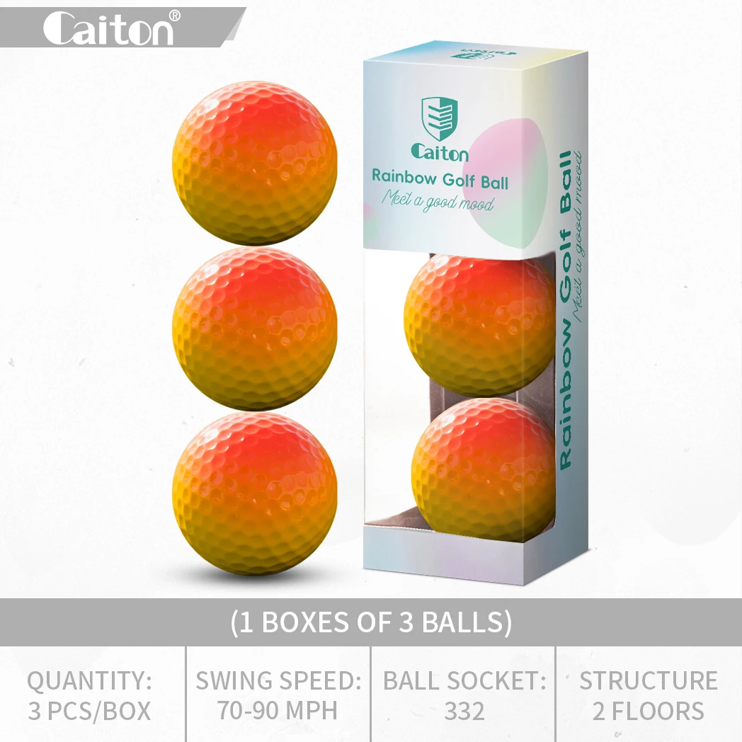 Caiton 6/3PCS Soft Rainbow Golf Balls - Image 13