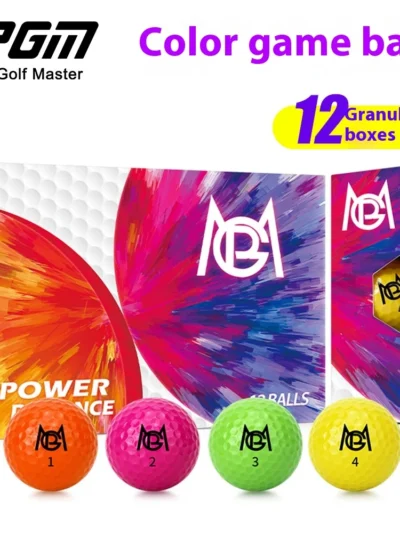 PGM golf colored ball two-layer competition ball golf double-layer ball 12 pack gift box Q029
