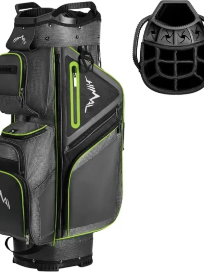 Golf Cart Bag, Premium Anti-Shake Divider Top Golf Bag with Comfortable Handles