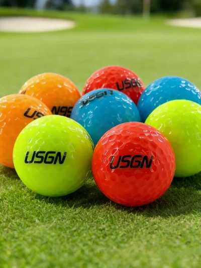 1 Pcs Golf Practice Balls Golf Two Layers Game Ball Durable 4 Colors Ultra Distance