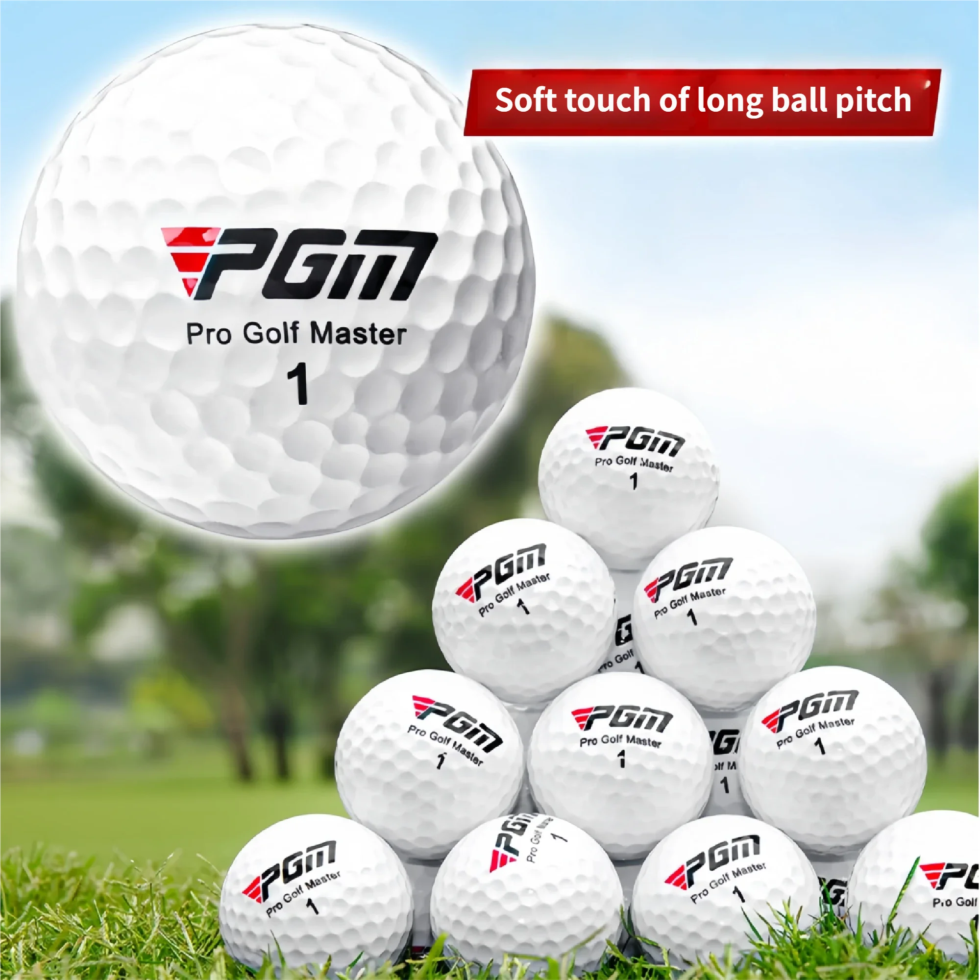 PGM Official 3-Layer Premium Golf Balls Practice