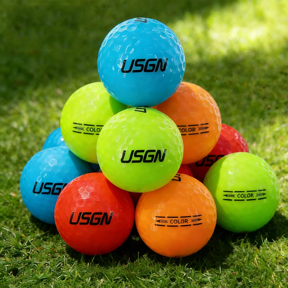 1 Pcs Golf Practice Balls Golf Two Layers Game Ball Durable 4 Colors Ultra Distance - Image 3