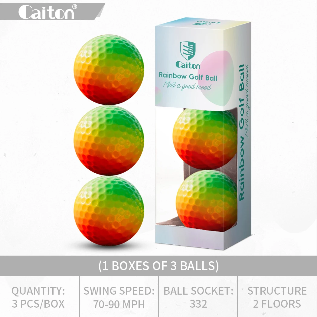 Caiton 6/3PCS Soft Rainbow Golf Balls - Image 7