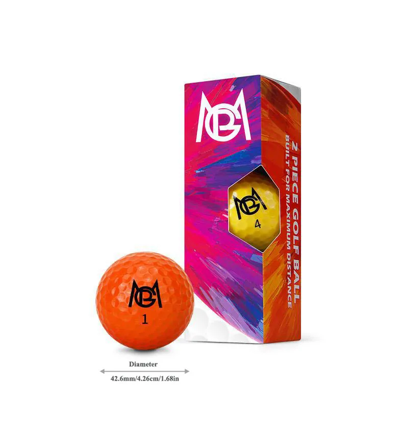 PGM golf colored ball two-layer competition ball golf double-layer ball 12 pack gift box Q029 - Image 5