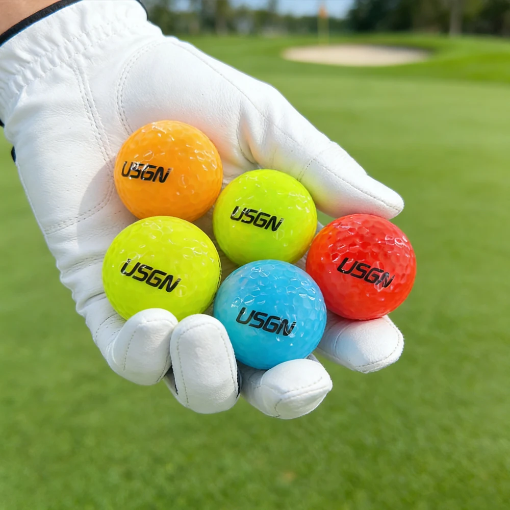 1 Pcs Golf Practice Balls Golf Two Layers Game Ball Durable 4 Colors Ultra Distance - Image 2