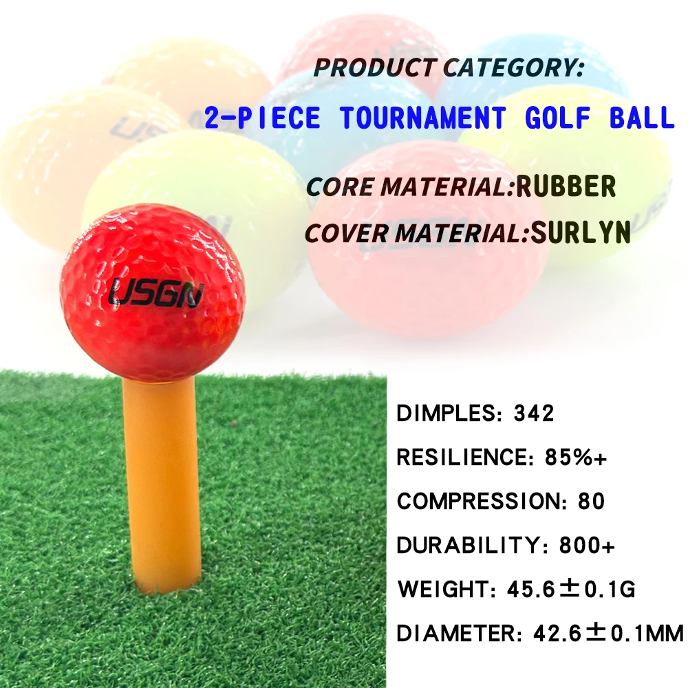 1 Pcs Golf Practice Balls Golf Two Layers Game Ball Durable 4 Colors Ultra Distance - Image 6
