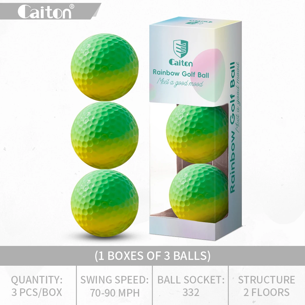 Caiton 6/3PCS Soft Rainbow Golf Balls - Image 10