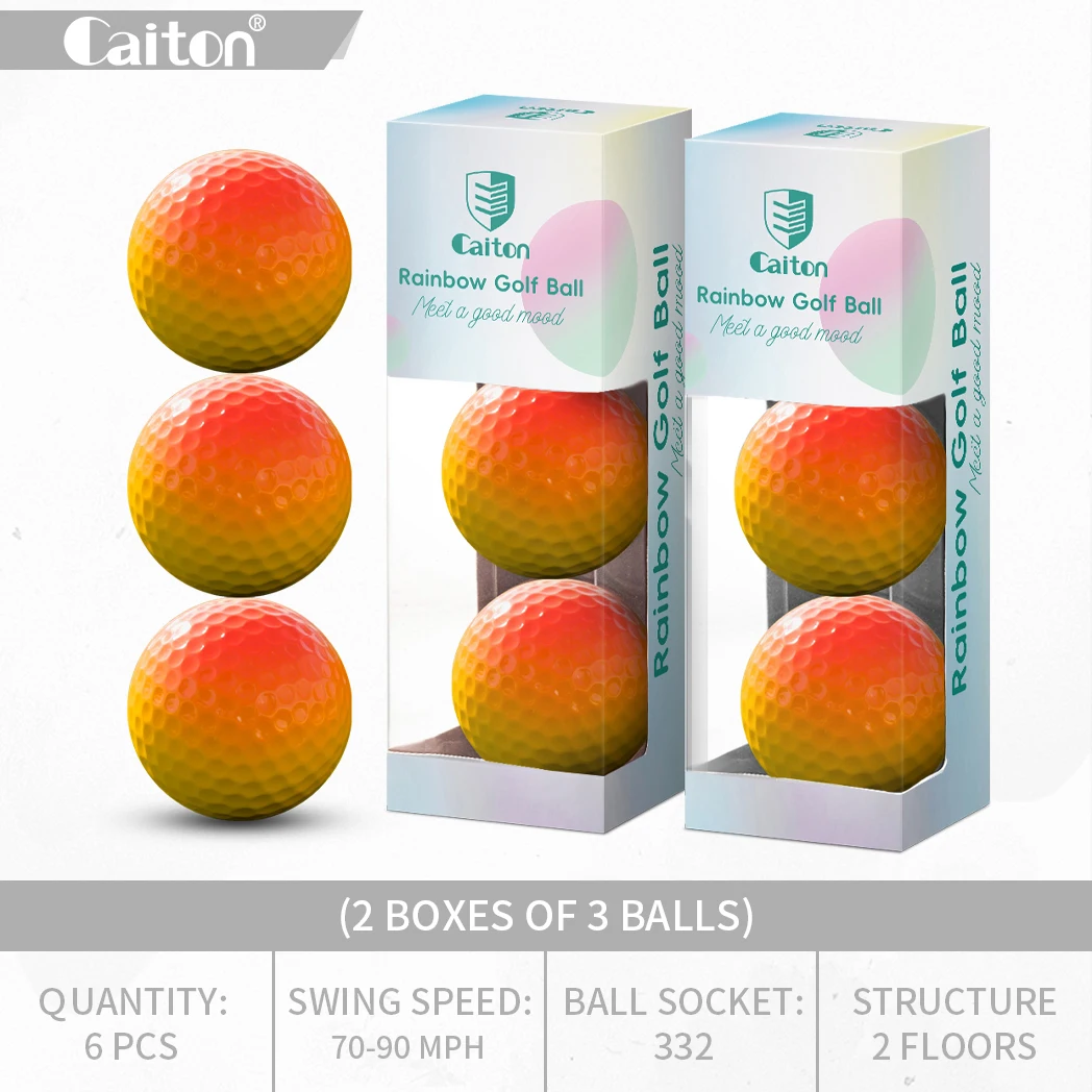 Caiton 6/3PCS Soft Rainbow Golf Balls - Image 8