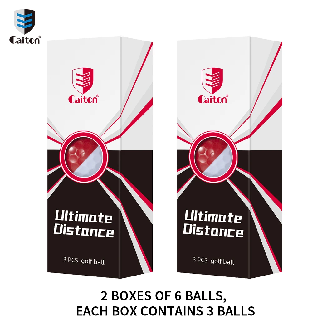 Caiton 12/6/3pcs Three-layer High Rebound pro Ball , Easy To Play Long Distance, Professional Competition Control Golf Ball - Image 7