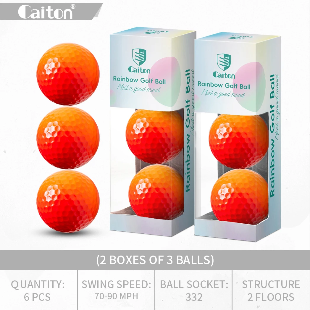 Caiton 6/3PCS Soft Rainbow Golf Balls - Image 11