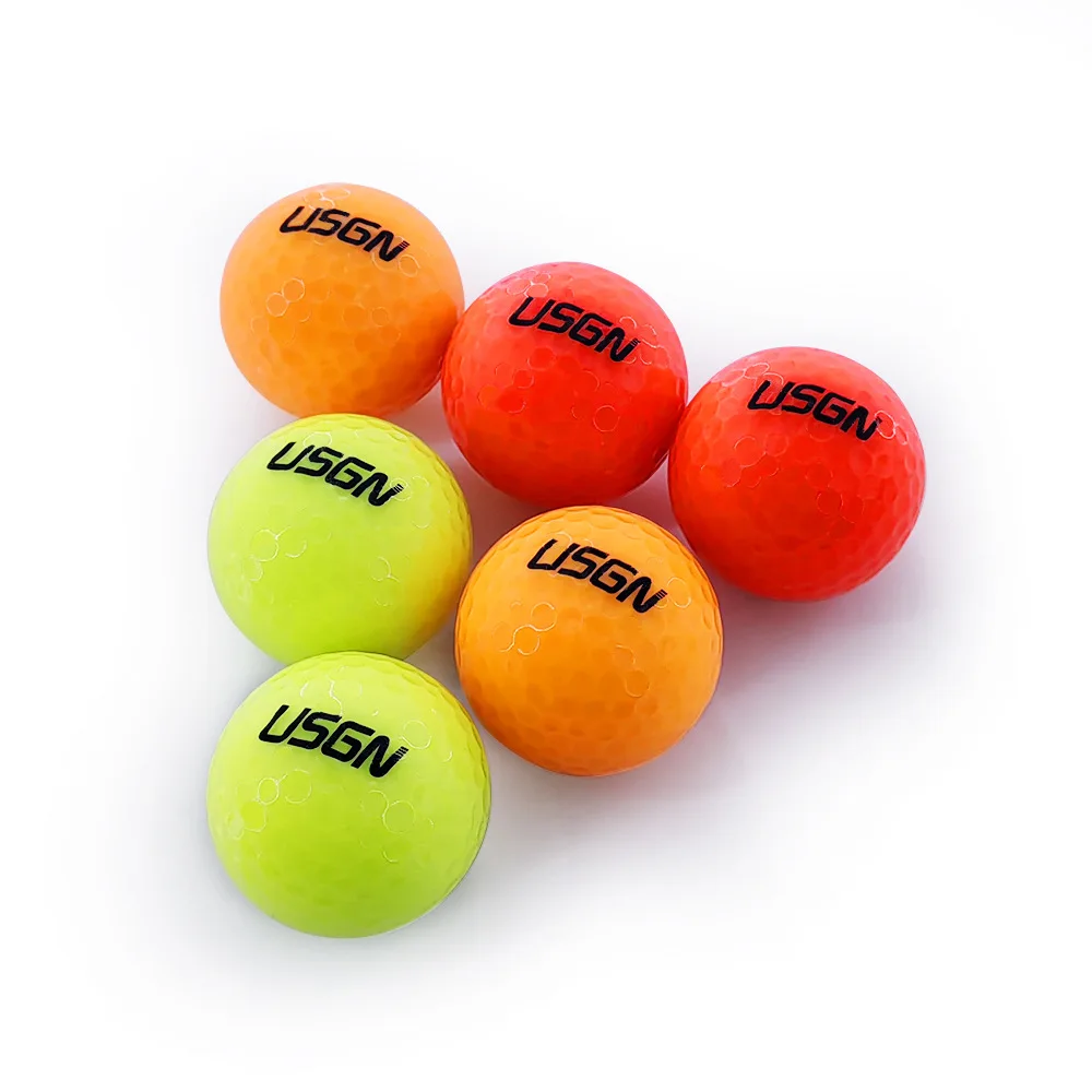 Golf Ball USGN Glow-in-the-dark Golf Ball Two-tier Competition Automatic Light Absorption Night Practice 6-pack Color Light Gift - Image 5