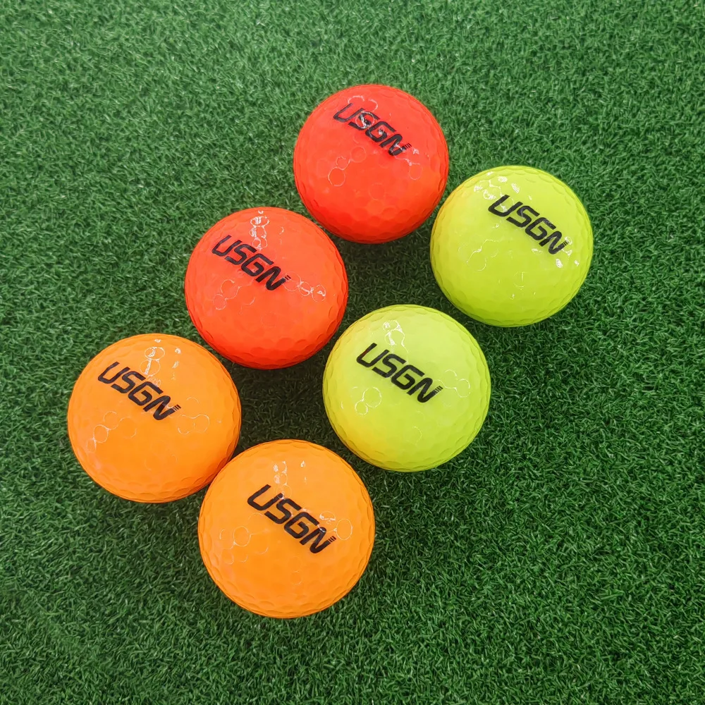 Golf Ball USGN Glow-in-the-dark Golf Ball Two-tier Competition Automatic Light Absorption Night Practice 6-pack Color Light Gift - Image 4