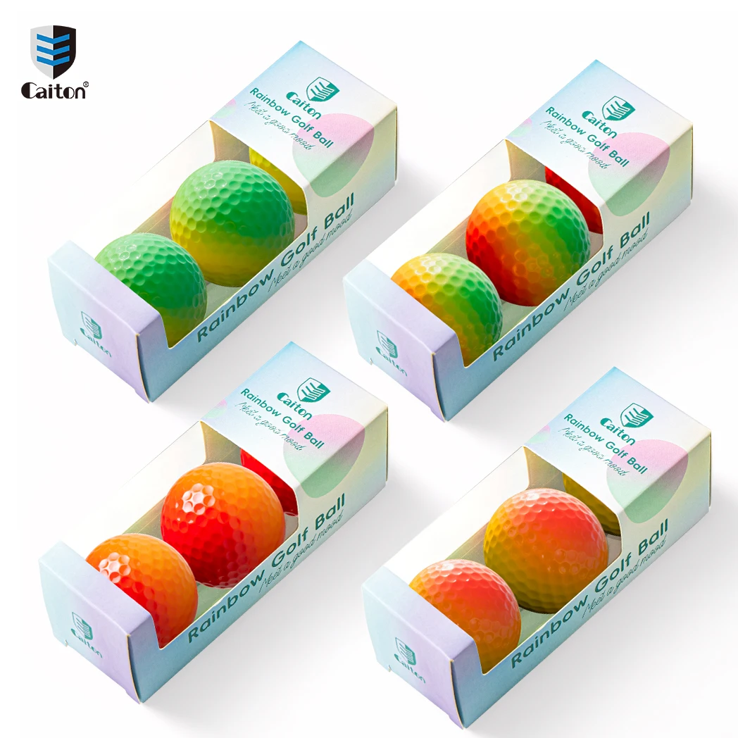 Caiton 6/3PCS Soft Rainbow Golf Balls