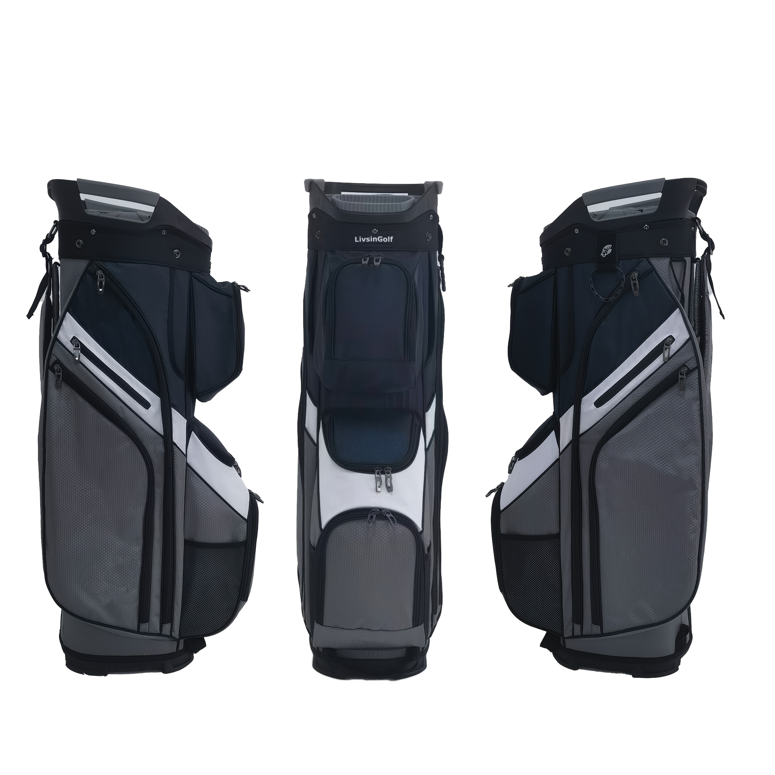 Livsingolf 15-Way Divider Lightweight Silent Stand Bag with Handle, Unisex - Image 7