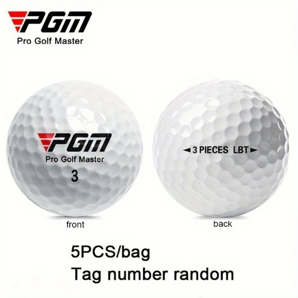 5pcs Q002 Model Golf Balls - Premium White Triple, 44g Weight, 80 Hardness - Golfing Excellence Redefined - Image 4