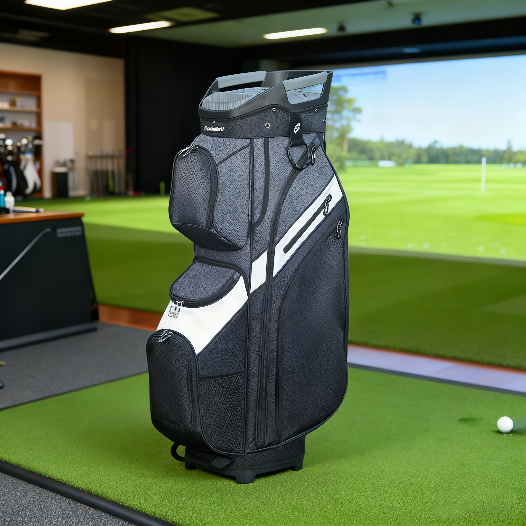 Livsingolf 15-Way Divider Lightweight Silent Stand Bag with Handle, Unisex - Image 3