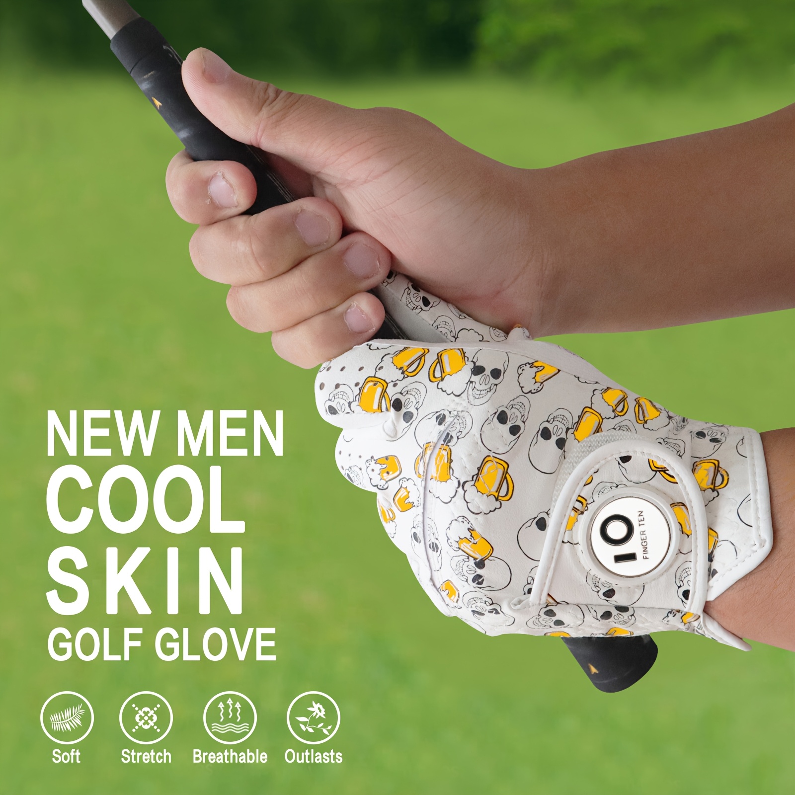 GKANDI Men's Golf Gloves Left Hand for Right-Handed Golfers - Image 8