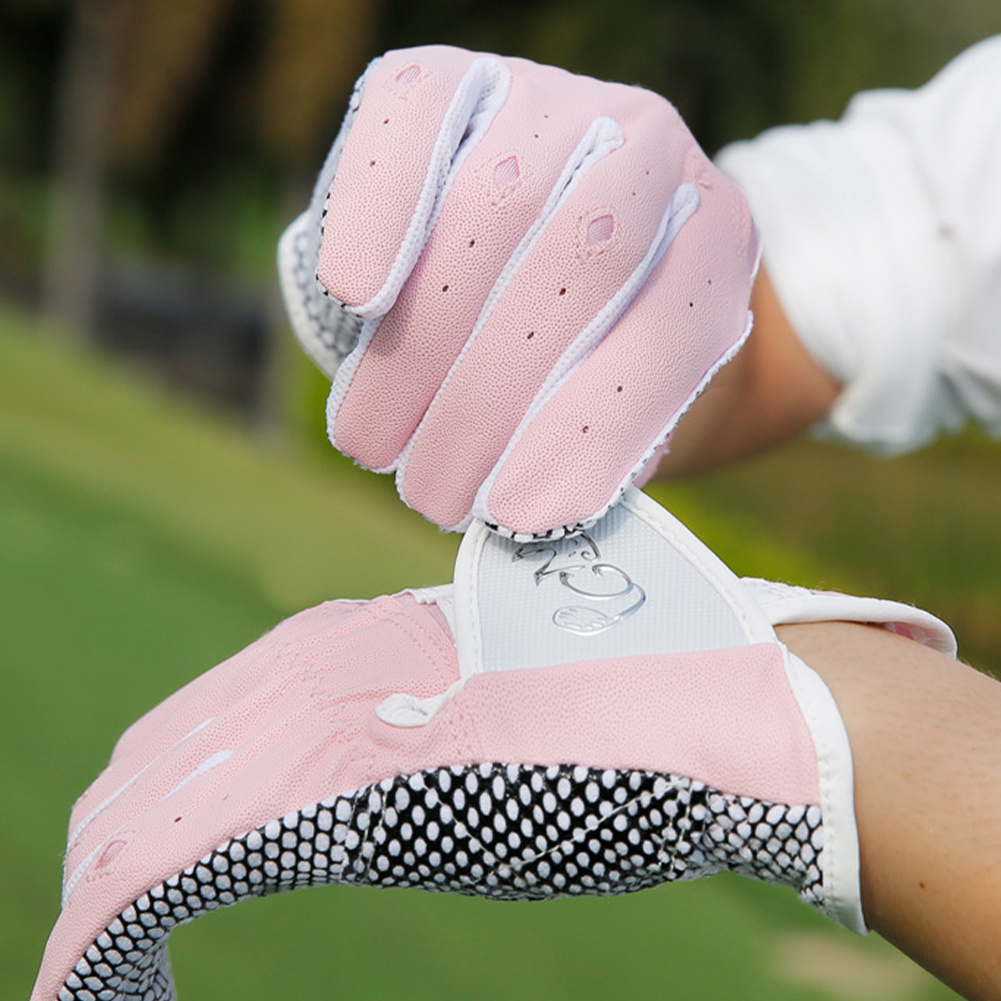 1 Pair Women's Breathable PU Golf Gloves with Non-Slip Grip - Image 8