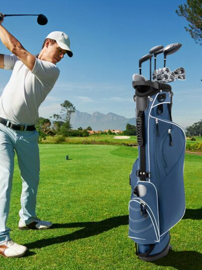 Multigot Golf Stand Bag, Golf Club Bag w/4 Way Top Dividers