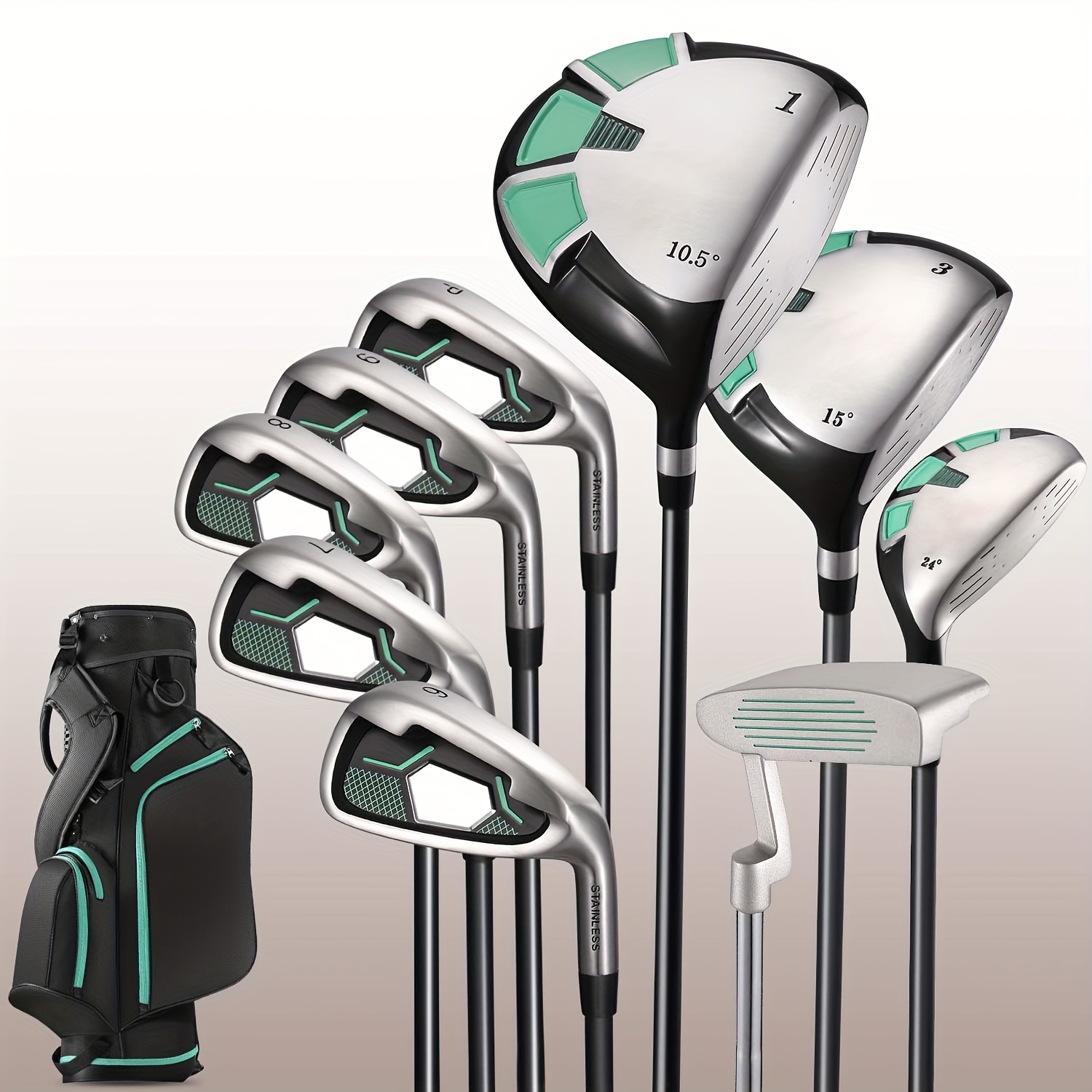 9pcs Complete Right-Handed Golf Club Set