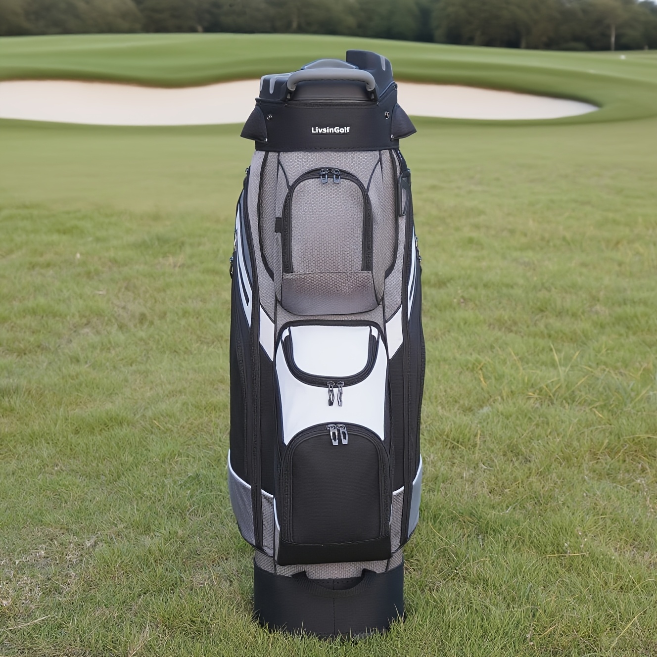 LivsinGolf Golf Cart Bag: 14-Way Molded Top, Multi-Handle Portable Design, A Must-Have On The Course - Image 3