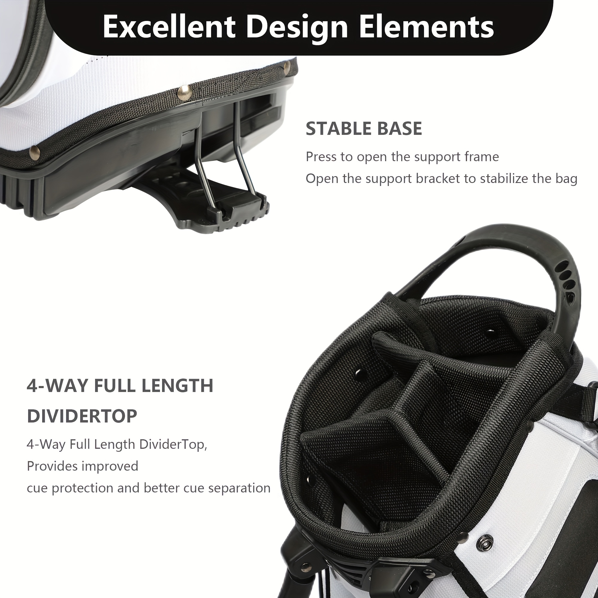 4-way Full-length Lightweight Golf Stand Bag - Image 5