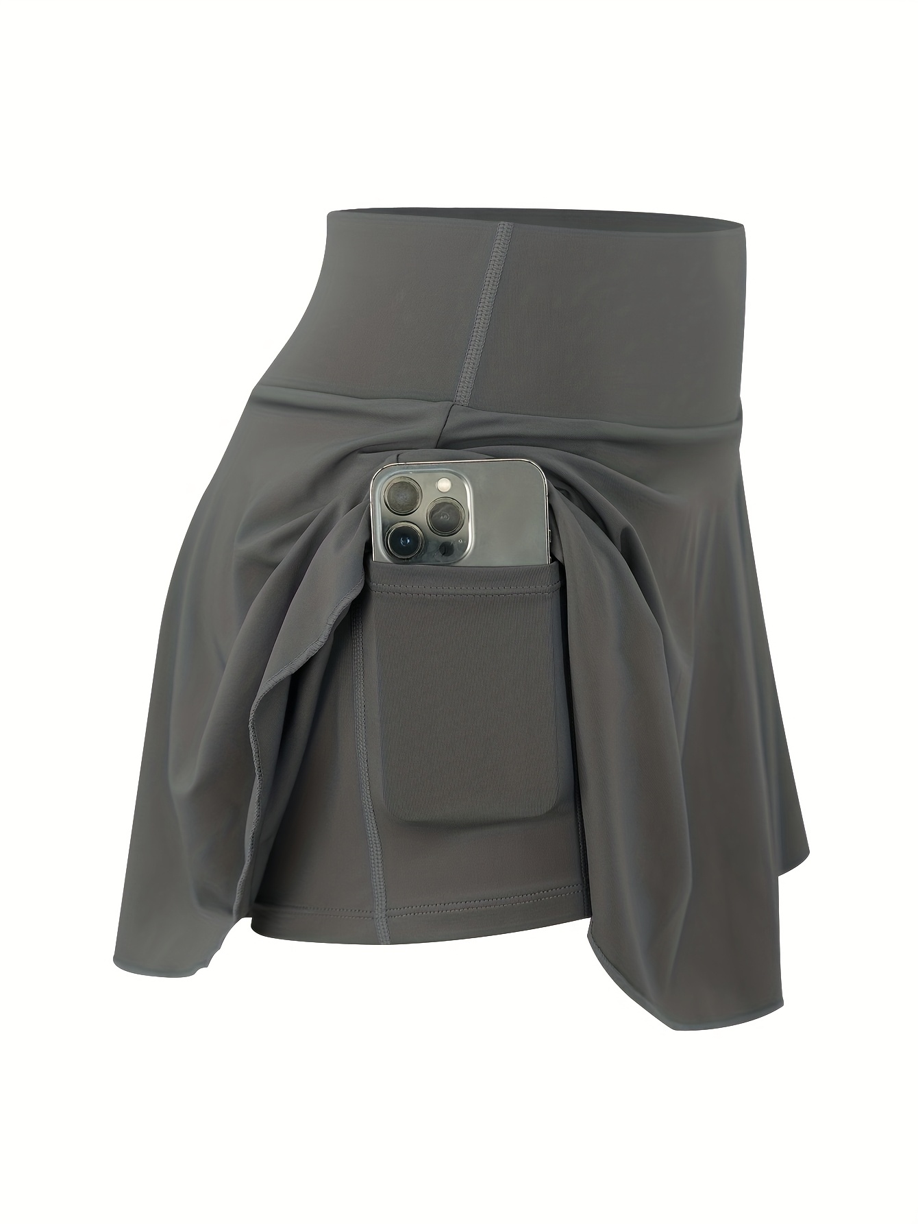 3pcs Women's Tennis Golf Skirt with High Waist and Pockets - Image 7