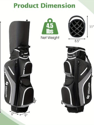 MULTIGOT Golf Cart Bag, Golf Club Bag w/ 14 Way Top Dividers
