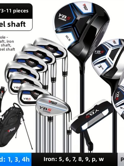 [PGM Golf Set] PGM Golf Men's Complete Set of 11 Clubs, Right-Hand Beginner Combination Set