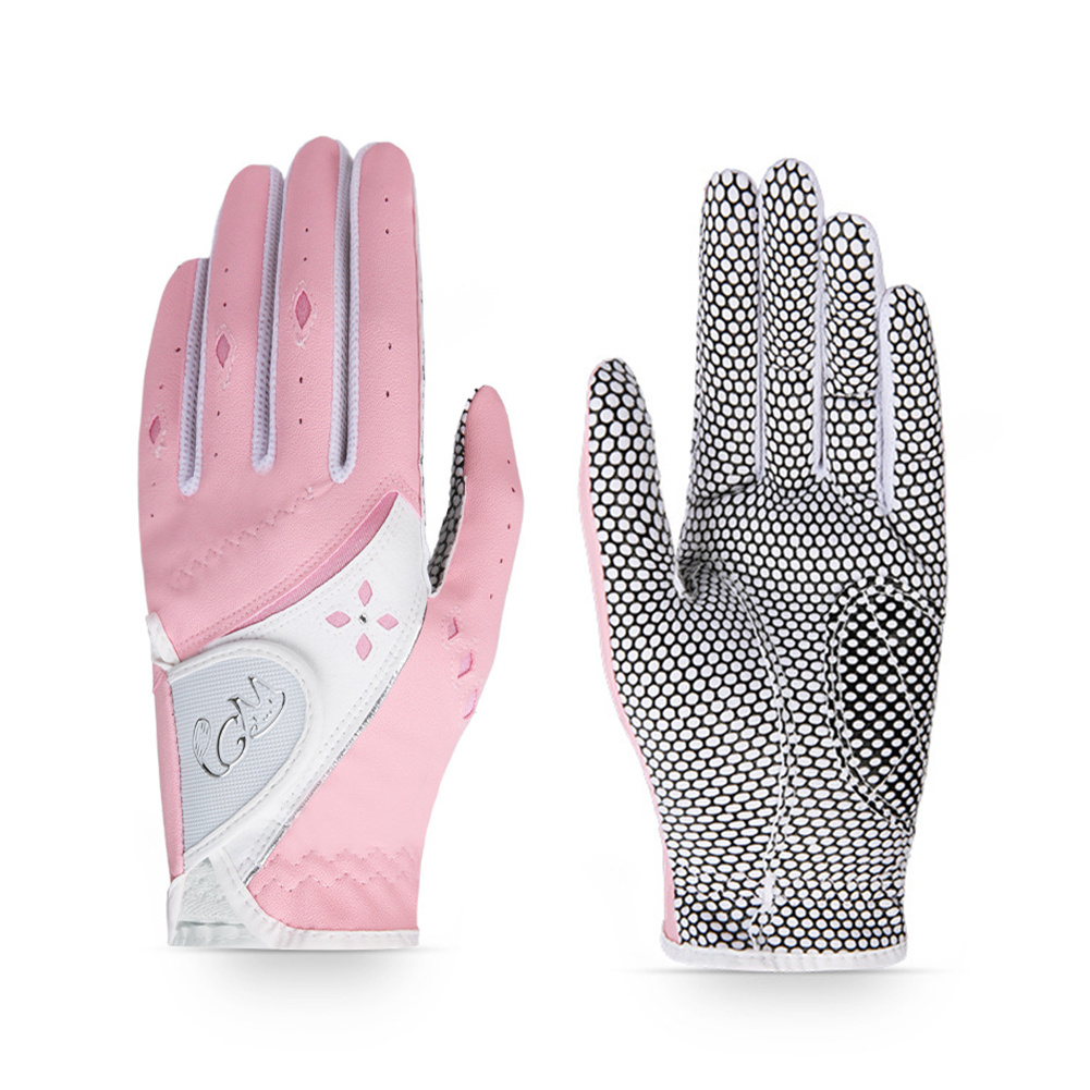 1 Pair Women's Breathable PU Golf Gloves with Non-Slip Grip - Image 14