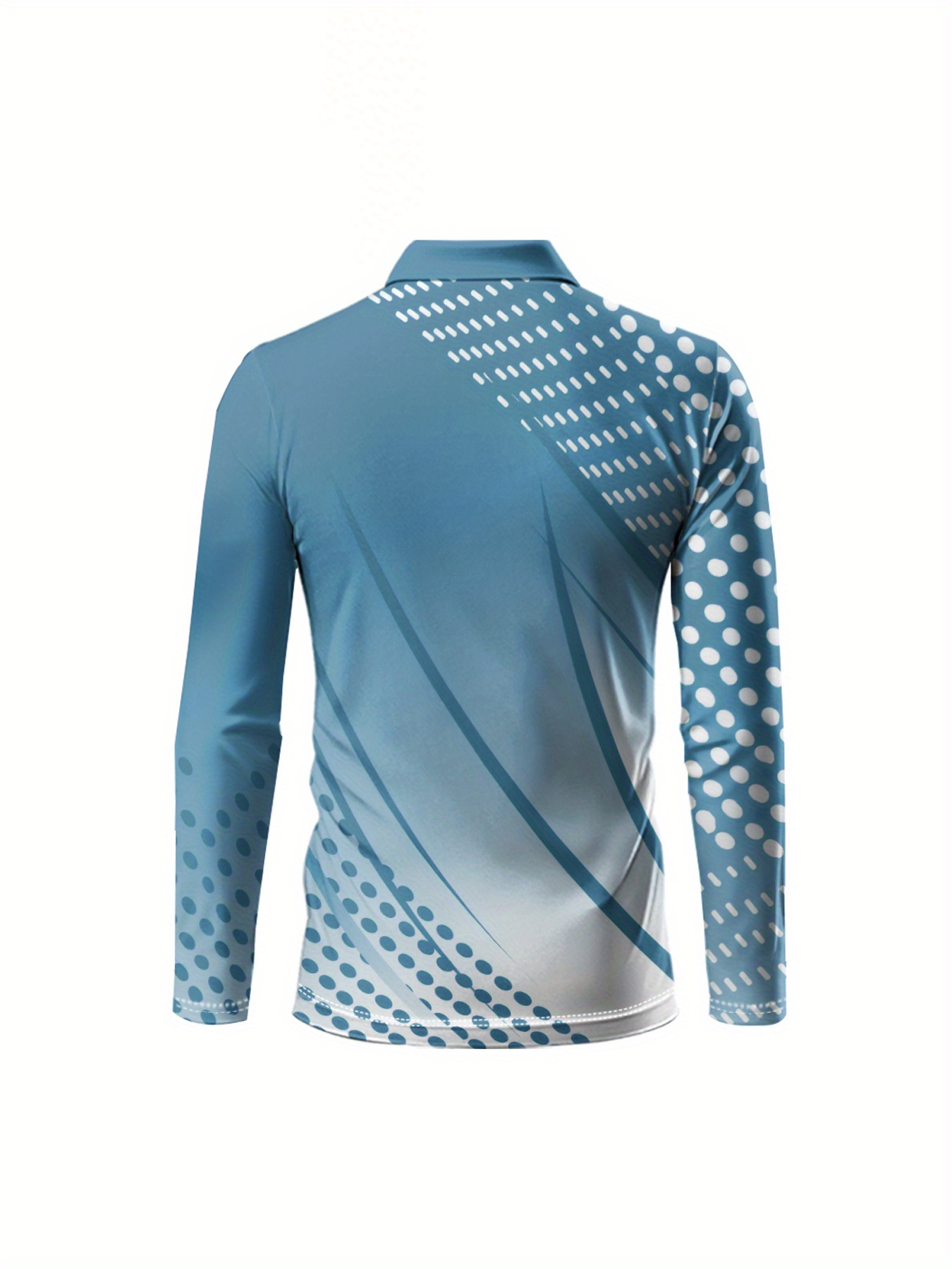 Men's Lightweight Breathable Golf Shirt with Long Sleeves - Image 6