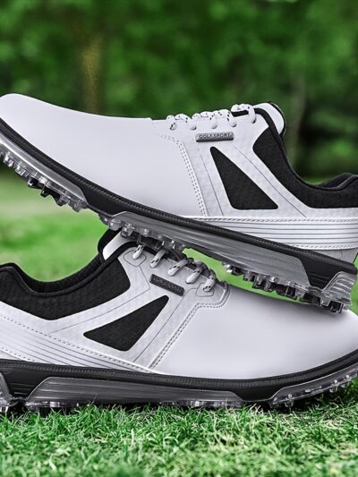 Men's Professional Golf Shoes with Fixed Nails