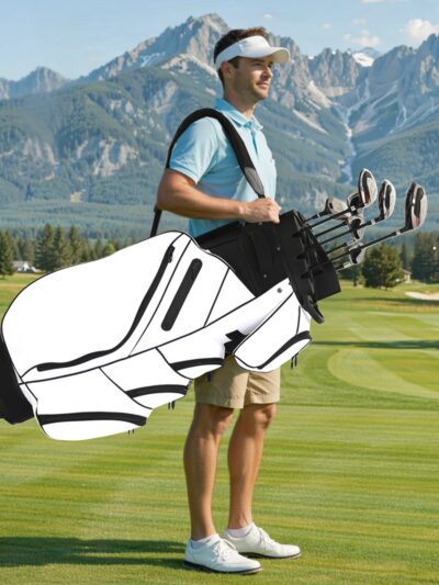 1 Golf Cart Bag Hard Shell White