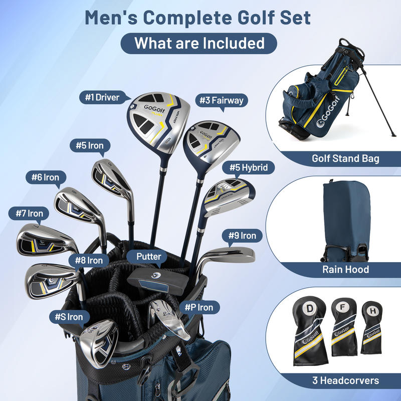 Men's Complete Golf Clubs And Set | Right Handed-Yellow - Image 4
